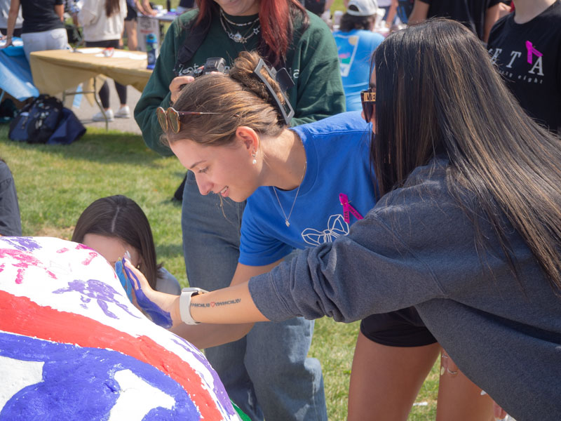 Handprints on Bob the Boulder