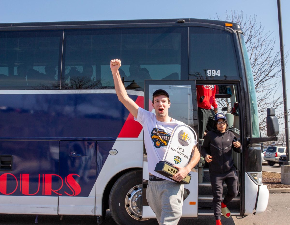 Robert Morris Mens Basketball Returns to Campus as Horizon League Champions (Photo Gallery)